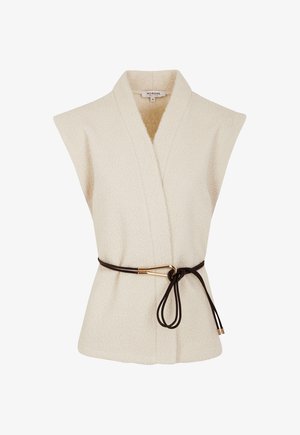 Morgan, MORGAN MORGAN SLEEVELESS JACKET - Waistcoat - ivoire