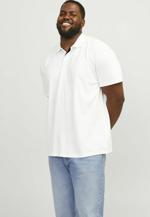 Jack & Jones PLUS SIZE EINFARBIG - Polo - cloud dancer