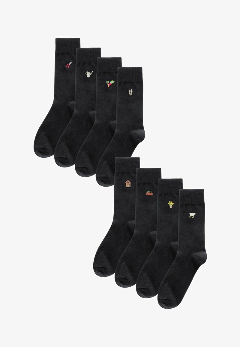 Next EMBROIDERED EIGHT PACK - Sokken - black gardening