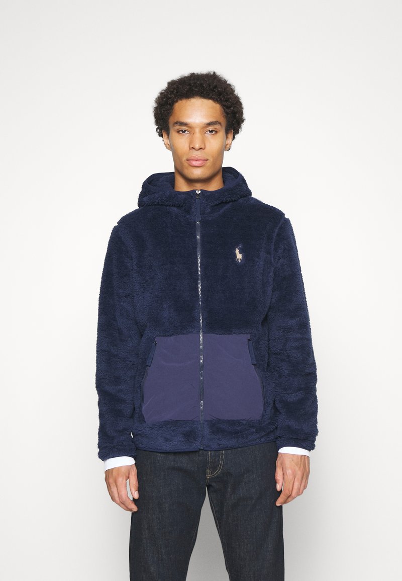 Polo Ralph Lauren PILE FLEECE FULLZIP HOODIE Veste légère newport navy/bleu ZALANDO.FR