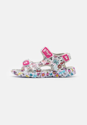 Sandalias - fuxia/multicolor