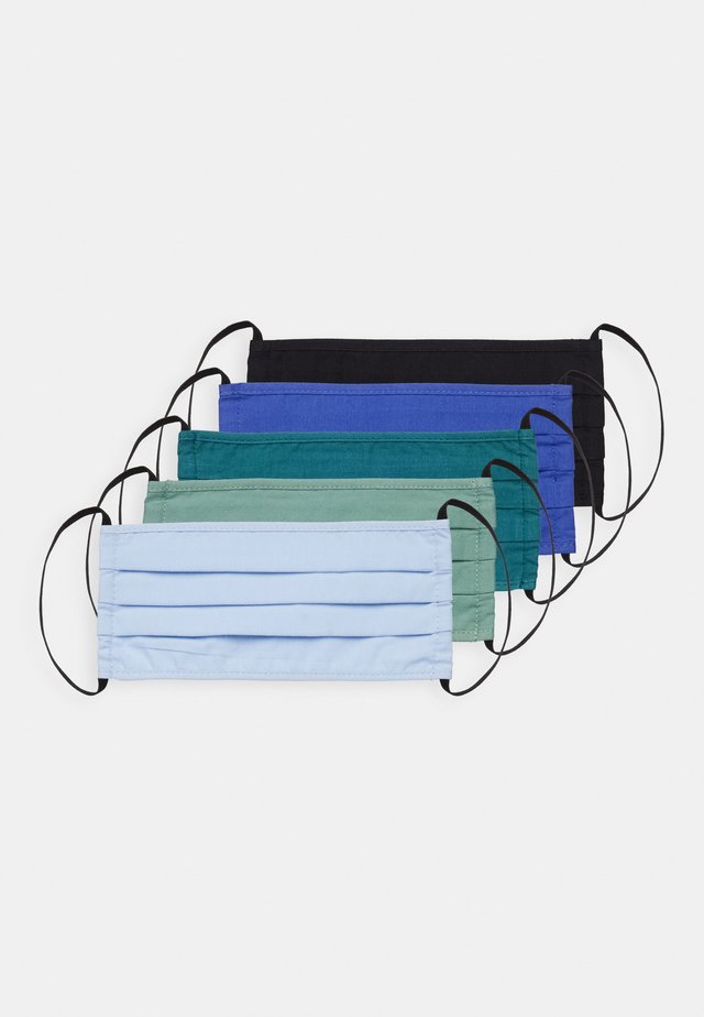 5 PACK - Masque en tissu - teal/green/black