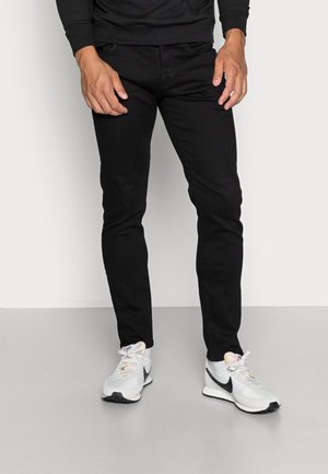 3301 SLIM FIT - Džíny Slim Fit - elto nero black superstretch/pitch black