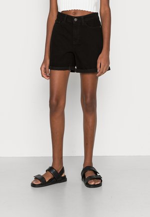 Jeans Shorts - black denim