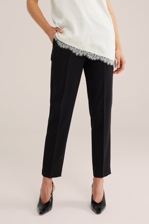 WE Fashion, WE FASHION DAMES SLIM FIT PANTALON - Chino hlače - black