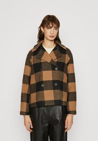 Selected Femme SLFEVANA JACKET - Allvädersjacka - toasted coconut/black