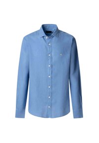 TAILORED FIT LINEN KENT SHIRT - Košile - sea blue