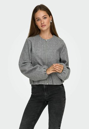 JACKE - Chaqueta de entretiempo - medium grey melange
