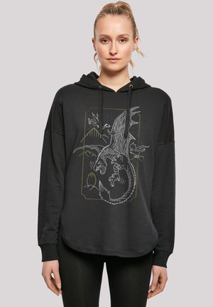 HARRY POTTER DRAGON LINE ART - Kapuzenpullover - black