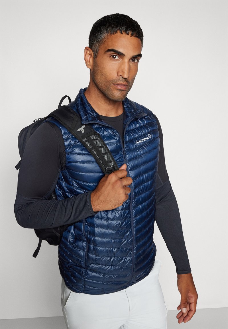 Norrøna TROLLVEGGEN SUPERLIGHT DOWN800 VEST - Waistcoat - indigo 
