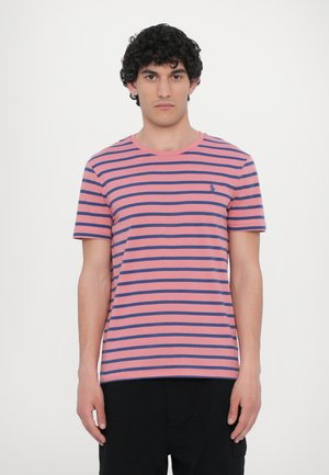 CUSTOM SLIM FIT STRIPED JERSEY T-SHIRT - T-shirt imprimé - desert rose/old royal