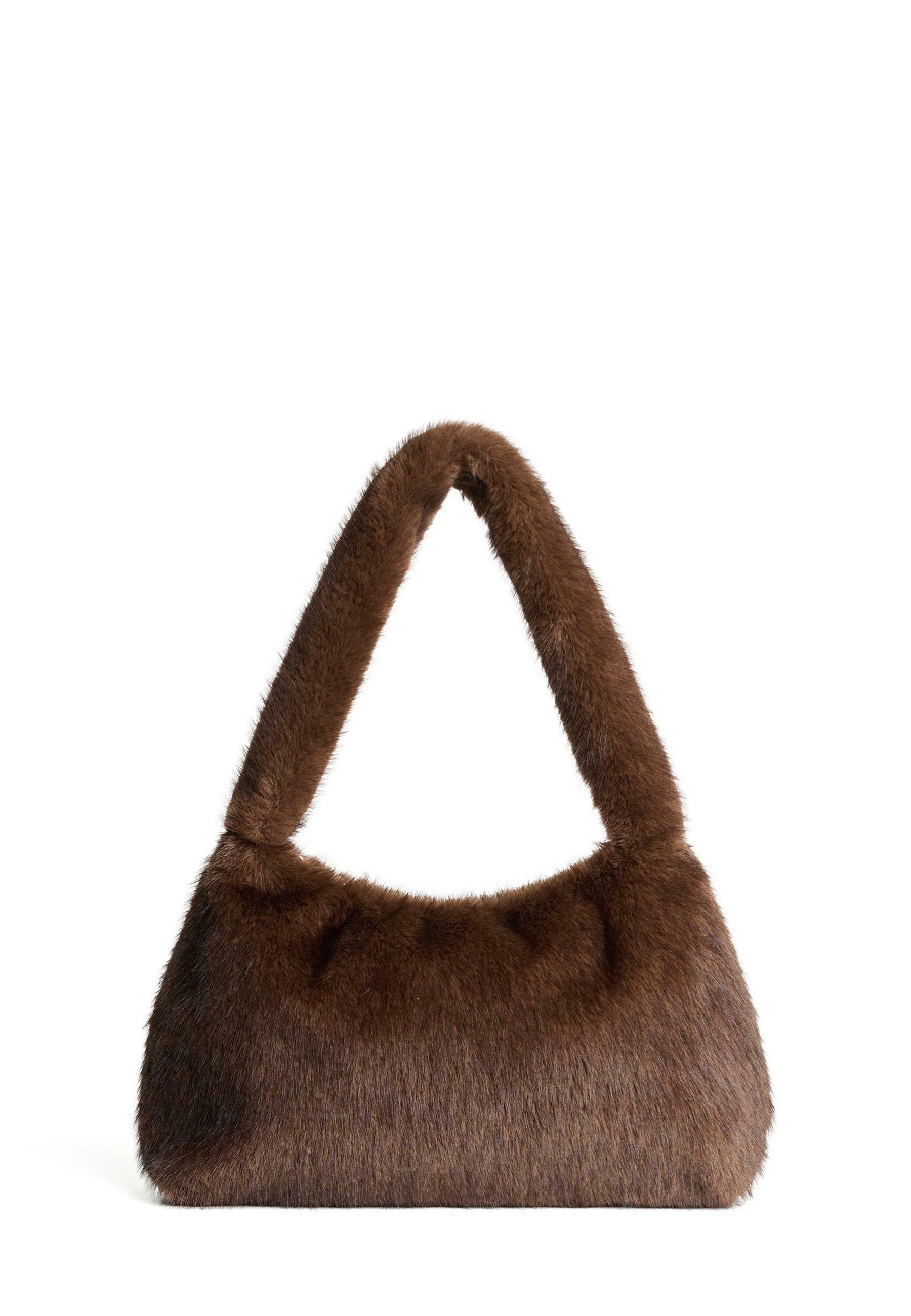 Bershka SHOULDER Borsa a mano dark brown/marrone scuro