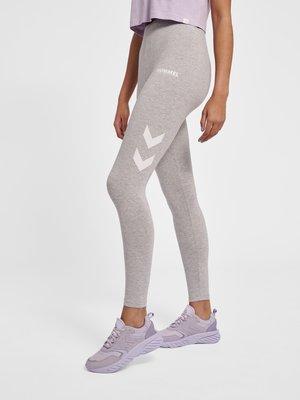 Hummel HMLLEGACY - Leggings - grey melange