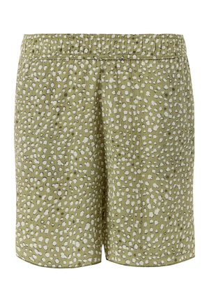 QS, MIT HIGH RISE-BUND ALL-OVER - Short - helles olivgrün