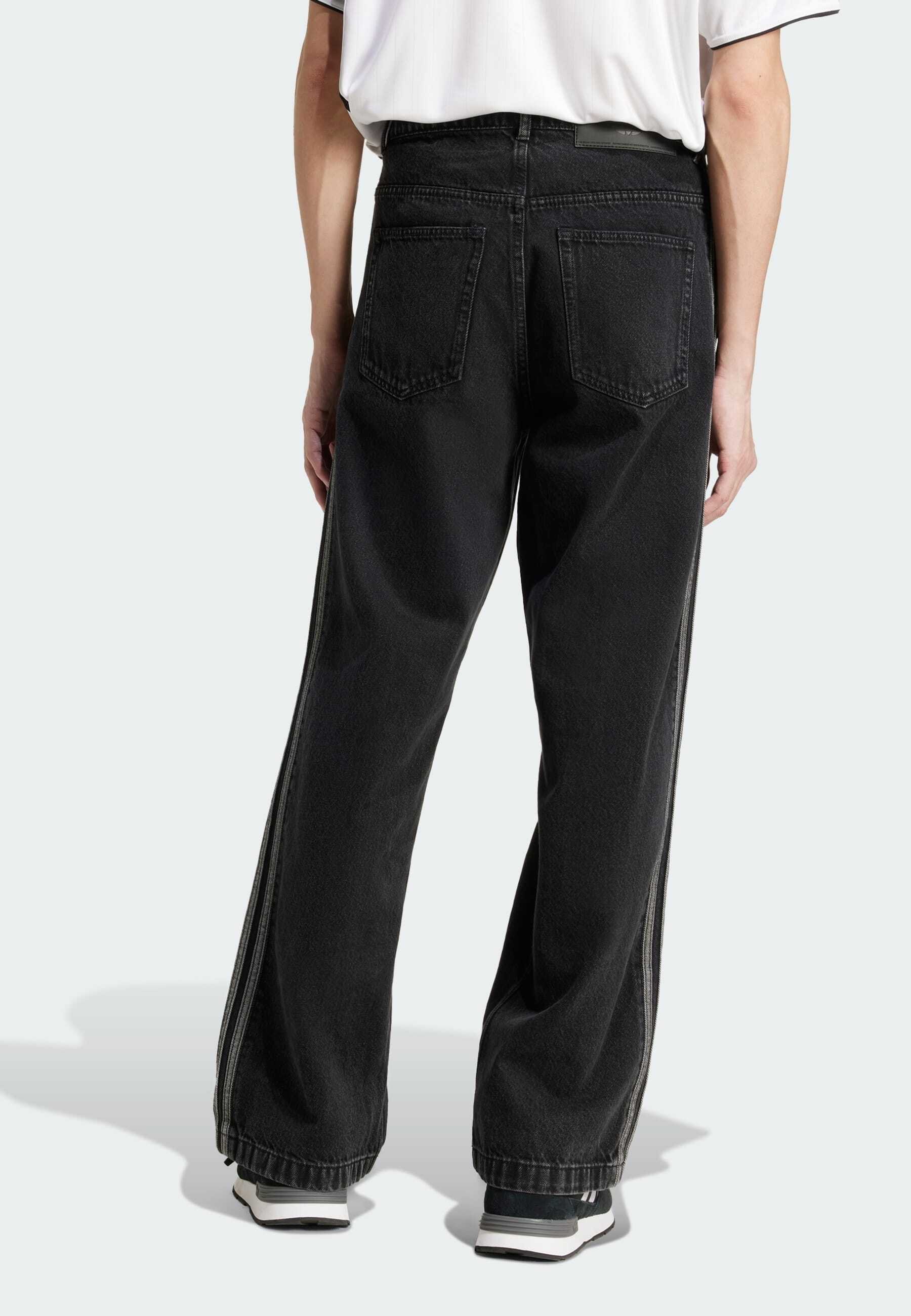 adidas LOOSE FIT DENIM PANTS ブラック adidas LOOSE FIT DENIM PANTS ブラック（アディダス ルーズ