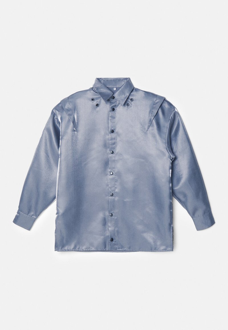 SIYA Overhemdblouse zilverkleurig