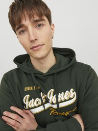 Jack & Jones JJELOGO HOOD - Felpa con cappuccio - mountain view