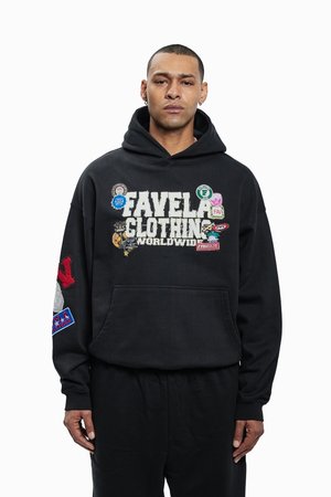 MULTIPATCH HOODIE UNISEX - Hoodie - black
