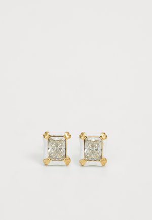 BAMBOO - Earrings - yellow gold-coloured/white