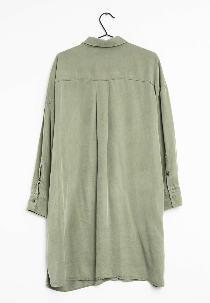 dark green pattern dress Orla Short Jersey Shirt Dress-Dark Green, Square Geometric