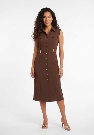 Anna Field by Zalando, SLEEVELESS UTILITY MIDI - Blusenkleid - dark brown