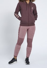 Hummel Felpa con zip - brown