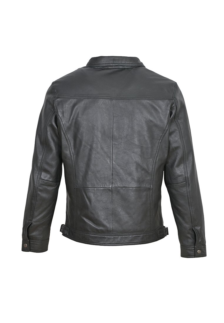 leather biker jacket lee cooper pu biker