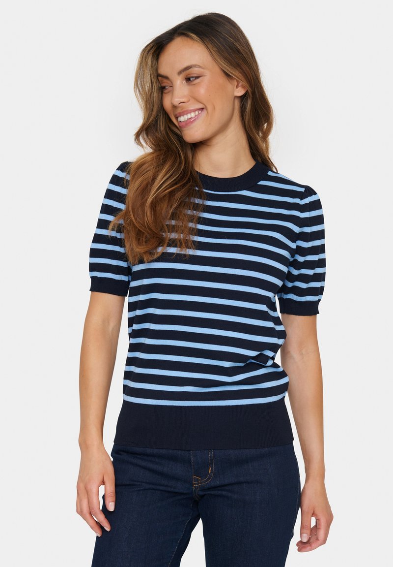 Saint Tropez MILA STRIPED - T-shirt print - night sky