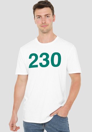 SQUID GAME - PLAYER - Print T-shirt - white