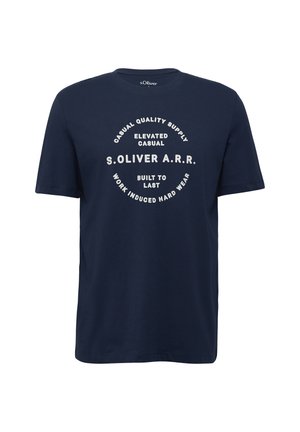 MIT FRONT - T-shirt imprimé - tiefblau
