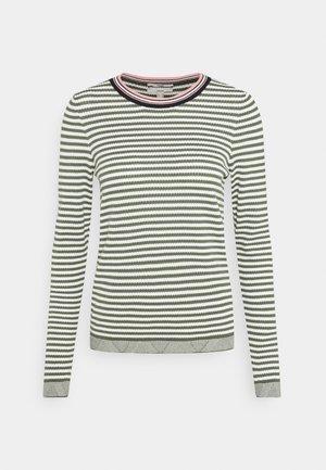 Stickad tröja - khaki