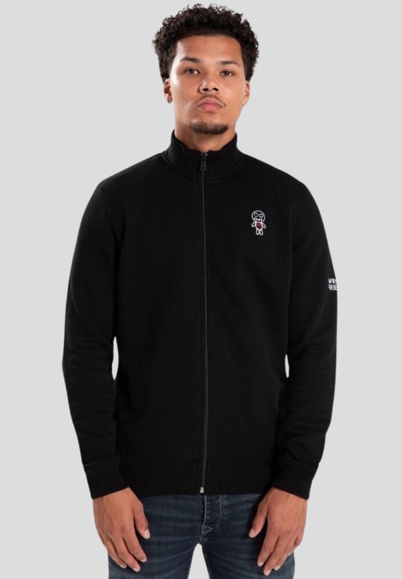 Wrong Friends WELS FULL ZIPPED - GRANDPARENT - Sudadera con cremallera - black