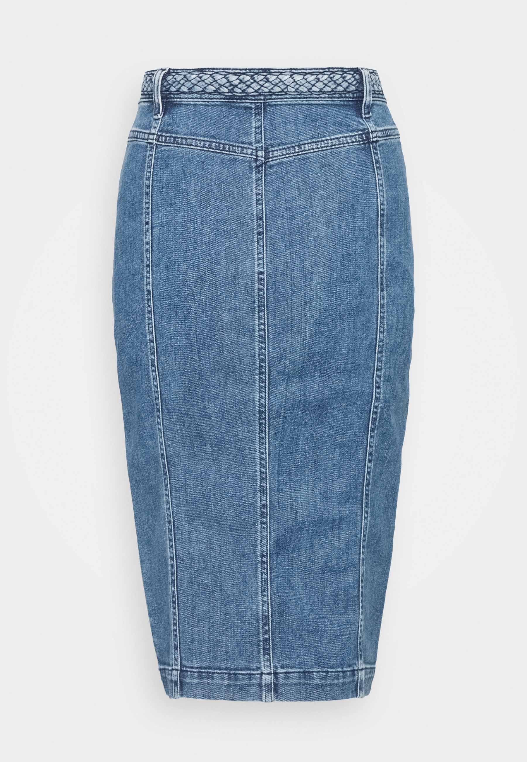 Pinko BRUNA GONNA - Pieštukinis sijonas - blue denim/mėlynų džinsų -  Zalando.lt