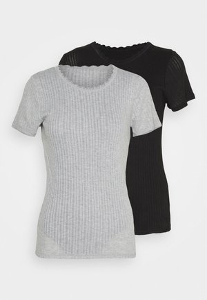 THERMAL 2 PACK - Pyjamashirt - black mix