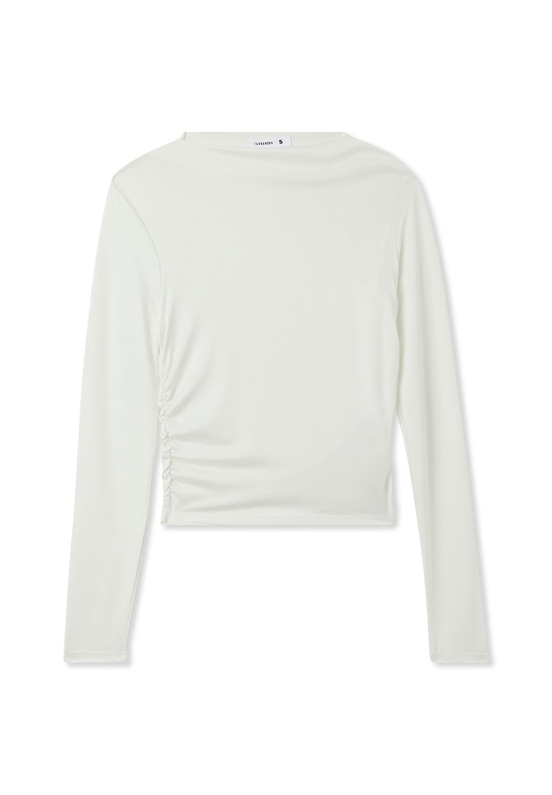 Terranova Maglietta a manica lunga bianco lana/bianco