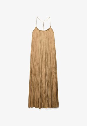 NA-KD, GATHERED VOLUME STRAP DRESS - Maxi dress - khaki green