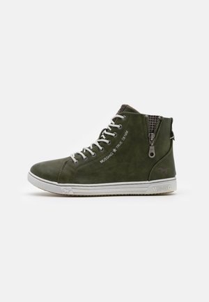 High-top trainers - dunkelgrün