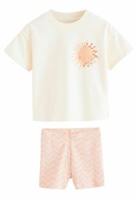 Next REGULAR FIT-AND SET - Shorts - ecru leopard