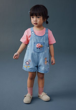 Next, REGULAR FIT -EMBROIDERED SET  - Tuinbroek - light blue