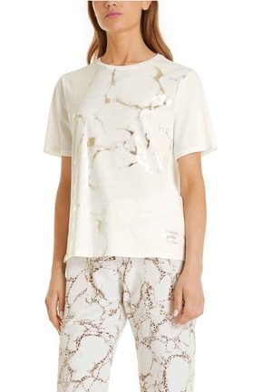 METALLIC RETHINK TOGETHER - Print T-shirt - off white