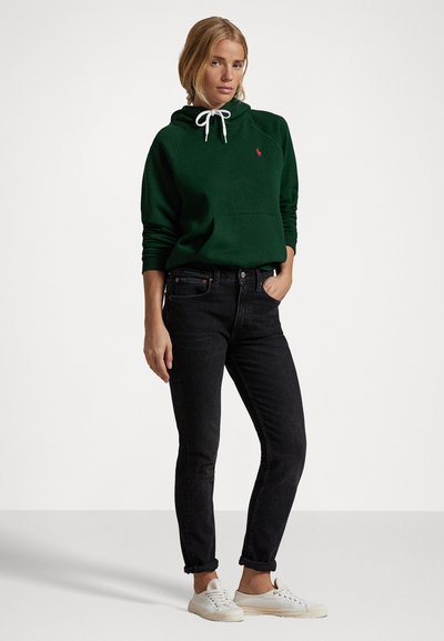 Polo Ralph Lauren SHRUNKEN FIT FLEECE HOODIE - Mikina s kapucňou - college green