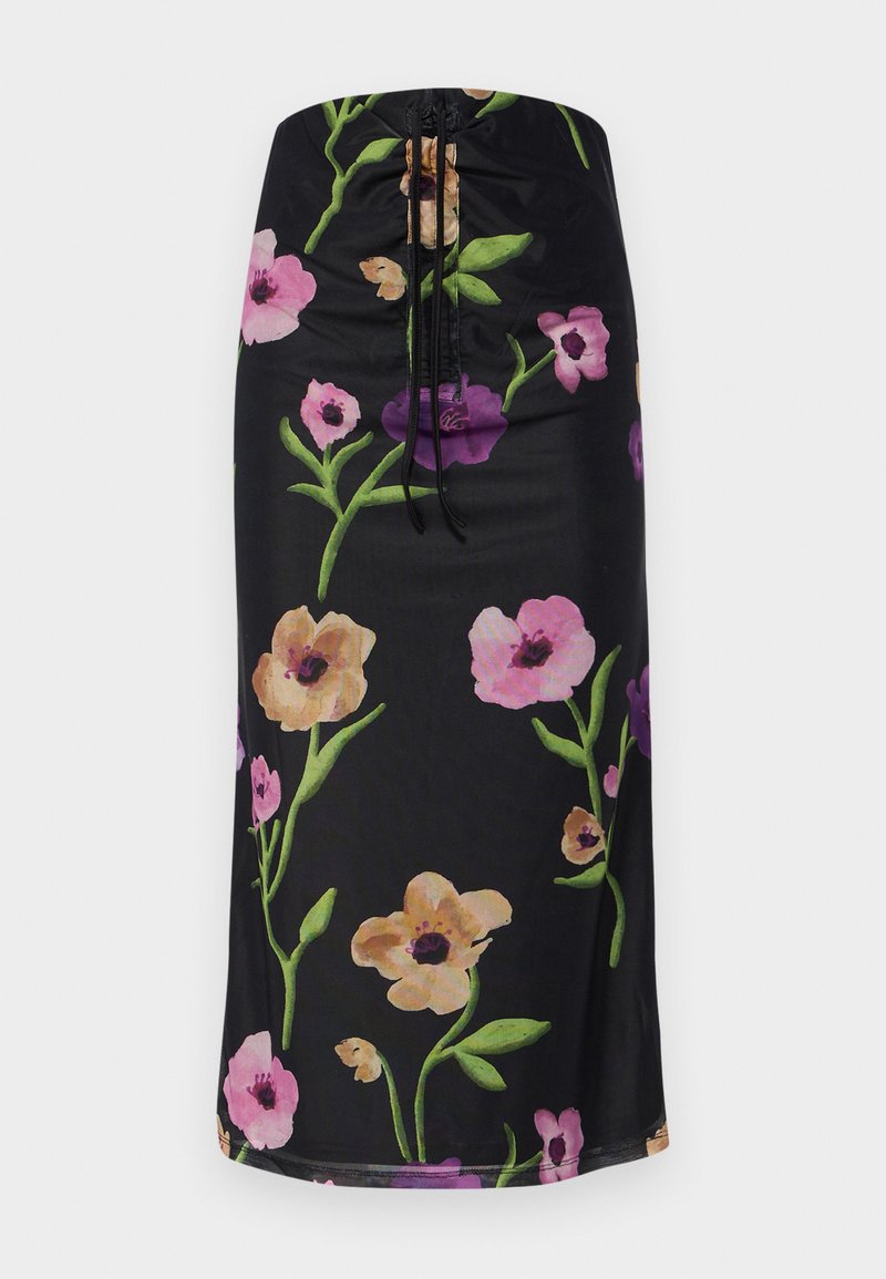 SOMETHINGNEW A-lijn rok donkerbruin