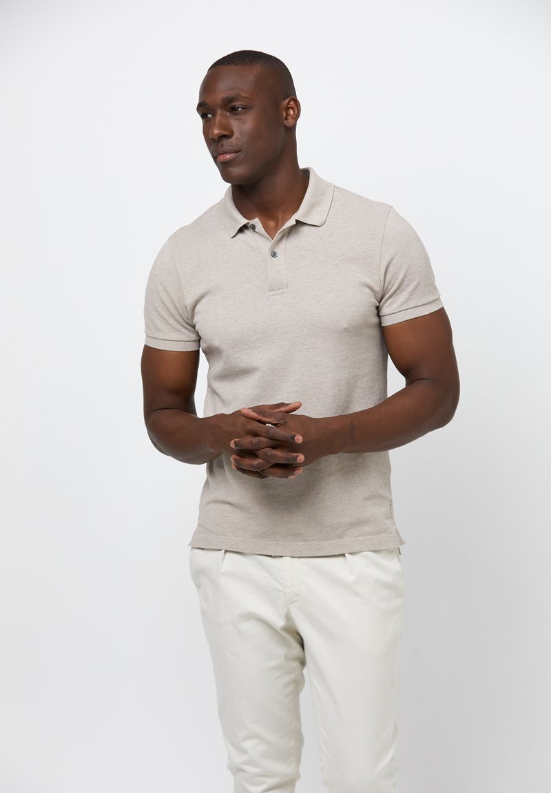 PROFUOMO SHORT SLEEVE - Poloshirt - light beige