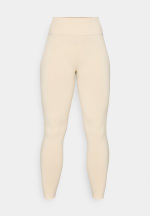 Casall SEAMLESS HIGH WAIST  - Tajice - ecru