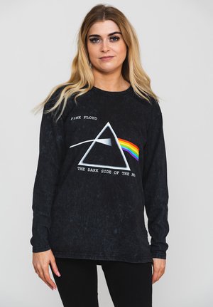 Paradiso Clothing PINK FLOYD DARK SIDE OF THE MOON DIP DYE - Long sleeved top - black