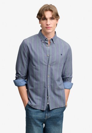 Superdry & Co, SUPERDRY PREPPY OXFORD LONG SLEEVE SHIRT. - Skjorter - triple stripe navy