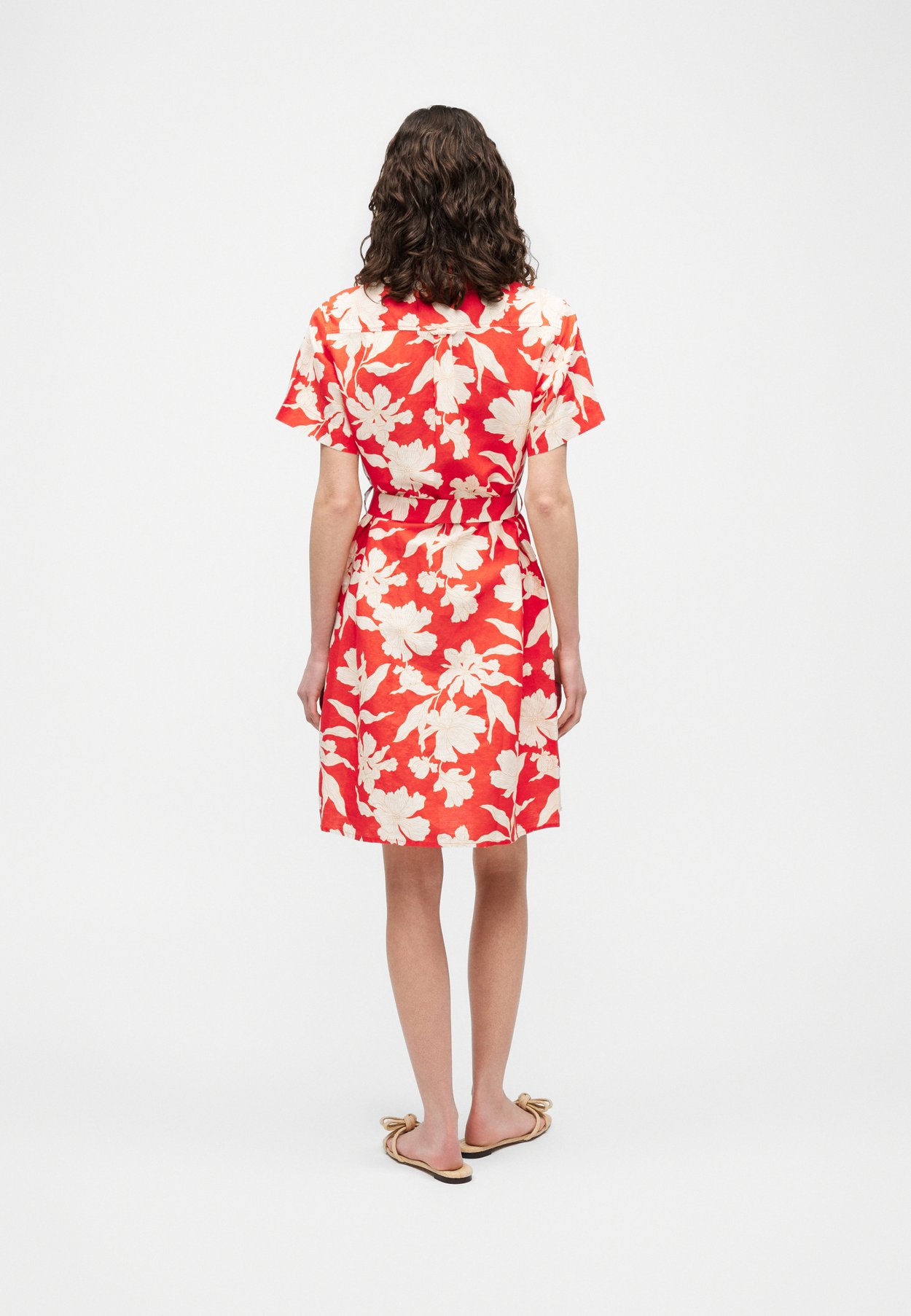FLORAL PRINT SHIRT DRESS