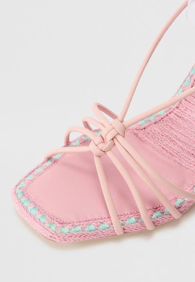 Sophia Webster FLO COPACABANA MID SANDAL - Sandale cu baretă pe gleznă - bonbon pink
