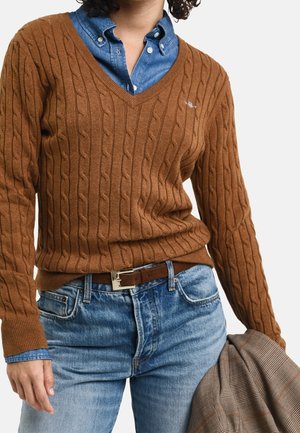 Strickpullover - brown