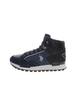 Sneakers high - blue denim black